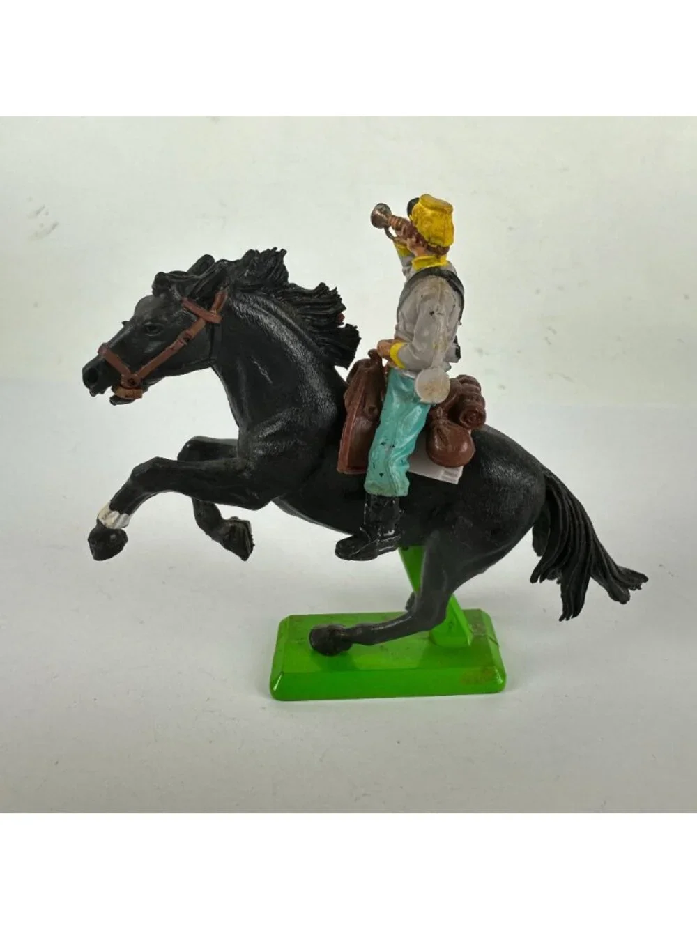 Britains LTD Black Horse with Trumpet Rider